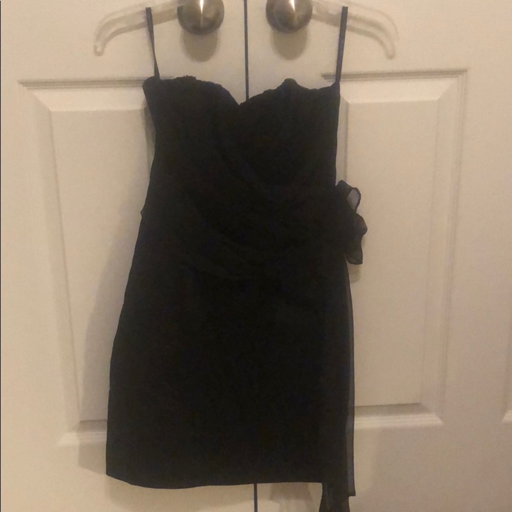 Jessica McClintock Black Taffeta Dress